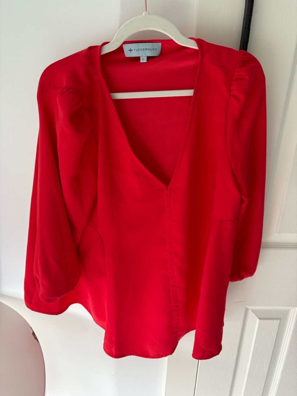 Tuckernuck Red poppy Top - Picture 2 of 2